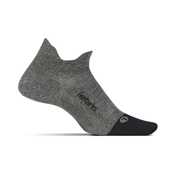 Feetures Socks Unisex Elite Ultra Light No Show Tab Sock - Grey 1 Feetures Socks Unisex Elite Ultra Light No Show Tab Sock - Grey