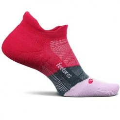 Feetures Unisex Elite Light Cushion No Show Tab - Berry