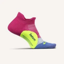 Feetures Unisex Elite Ultra Light No Show Tab - Purple Pulse Socks