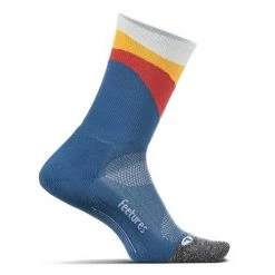 Feetures Unisex Elite Light Cushion Mini Crew - Retrograde Blue