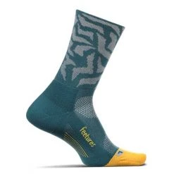 Feetures Socks Unisex Elite Light Cushion Mini Crew - Savage Teal