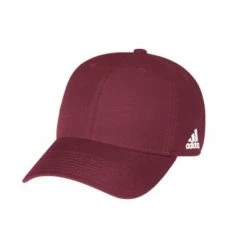 Adidas Hats Unisex Structured Adjustable Cap - Burgandy