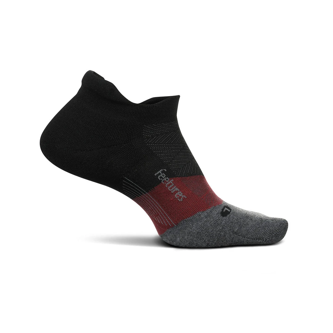 Feetures Unisex Elite Max Cushion No Show Tab Socks - Smoky Quartz 1 Feetures Unisex Elite Max Cushion No Show Tab Socks - Smoky Quartz