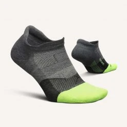 Feetures Unisex Elite Max Cushion No Show Tab - Glowing Gray Accessories