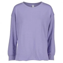 Gazelle Sports Women's She Runs Vertical Script With Collage Drop Shoulder Beach Fleece Crew - Orchid/Black Tops 7 Gazelle Sports Women's She Runs Vertical Script With Collage Drop Shoulder Beach Fleece Crew - Orchid/Black Tops