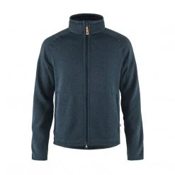 Fjällräven Men's Övik Fleece Zip Sweater - Navy