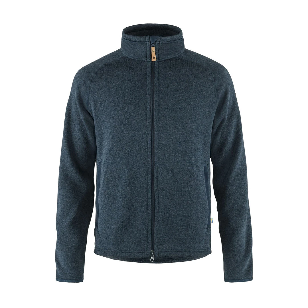 Fjällräven Men's Övik Fleece Zip Sweater - Navy 1 Fjällräven Men's Övik Fleece Zip Sweater - Navy