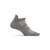 Feetures Unisex High Performance Ultra Light No Show Tab Sock - Heather Grey