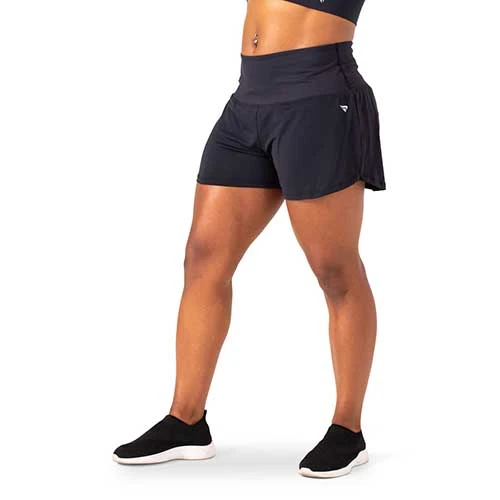Perspective Fitwear Bottoms Women's Feel The Flow Short - Black 2 Perspective Fitwear Bottoms Women's Feel The Flow Short - Black