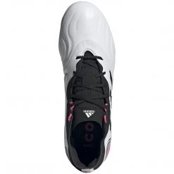 Adidas Unisex Copa Sense .2 Firm Ground Soccer Shoe - Footwear White/Core Black/Shock Pink