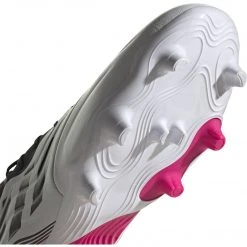 Adidas Unisex Copa Sense .2 Firm Ground Soccer Shoe - Footwear White/Core Black/Shock Pink