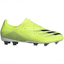 Adidas Men's X Ghosted .2 Firm Ground Soccer Shoe - Solar Yellow/Footwear White/Team Royal Blue