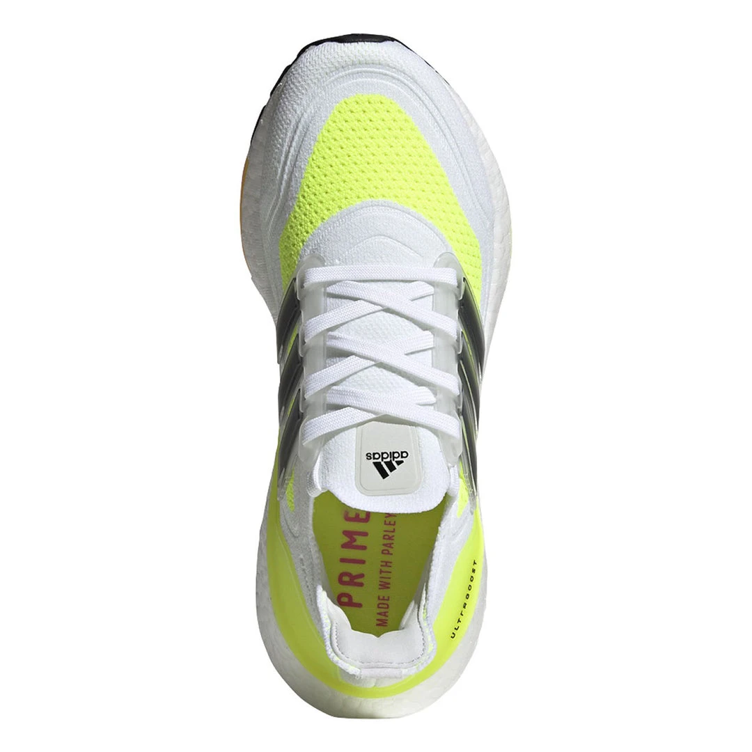 Adidas Women's Ultraboost 21 Running Shoe - Footwear White/Core Black/Solar Yellow - Regular (B) 2 Adidas Women's Ultraboost 21 Running Shoe - Footwear White/Core Black/Solar Yellow - Regular (B)