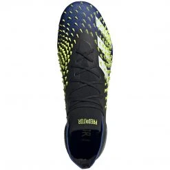 Adidas Predator Freak .1 Unisex Firm Ground Soccer Shoe - Core Black/Footwear White/Solar Yellow