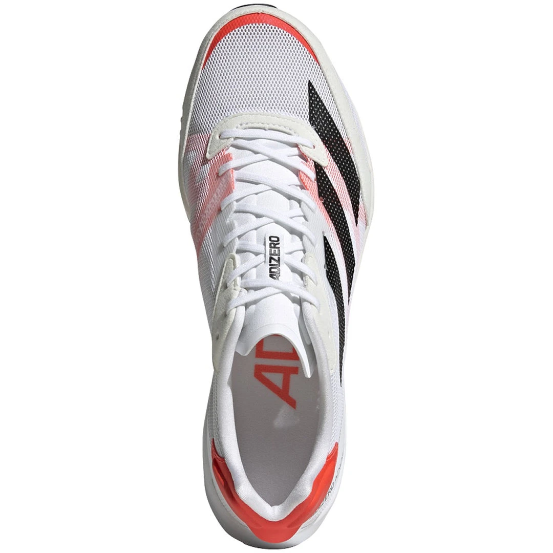 Adidas Men's Adizero Adios 6 Running Shoe - Cloud White/Core Black/Solar Red - Regular (D) Shoes 2 Adidas Men's Adizero Adios 6 Running Shoe - Cloud White/Core Black/Solar Red - Regular (D) Shoes