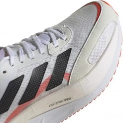 Adidas Shoes Women's Adizero Boston 10 Running Shoe - Cloud White/Core Black/Solar Red - Regular (B)