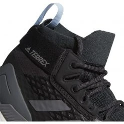 Adidas Shoes Women's Terrex Free Hiker GoreTEX Hiking Shoe - Carbon/Grey/Glow Blue - Regular (B)