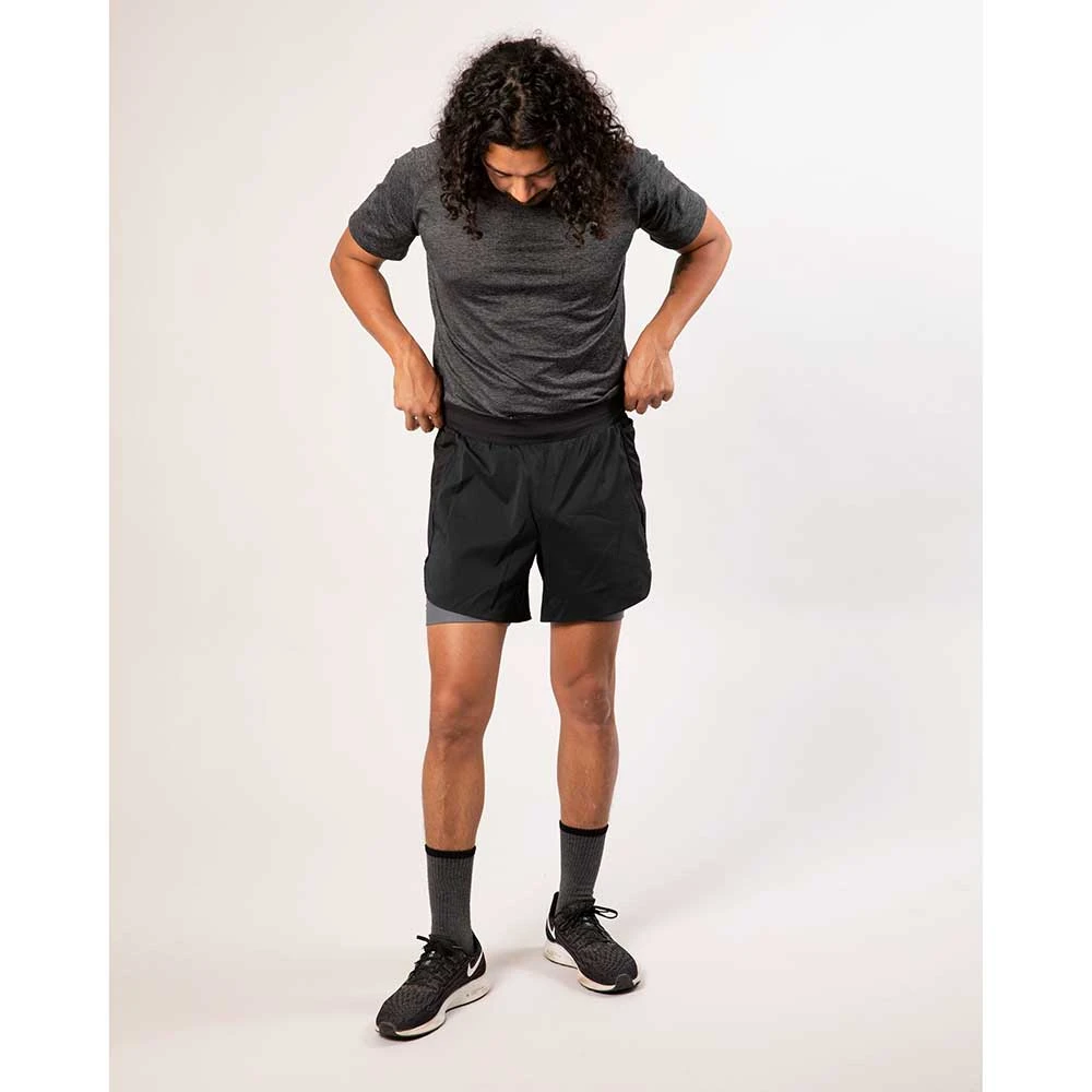 Rabbit Men's FKT 5" 2-in-1 Short - Black 4 Rabbit Men's FKT 5" 2-in-1 Short - Black