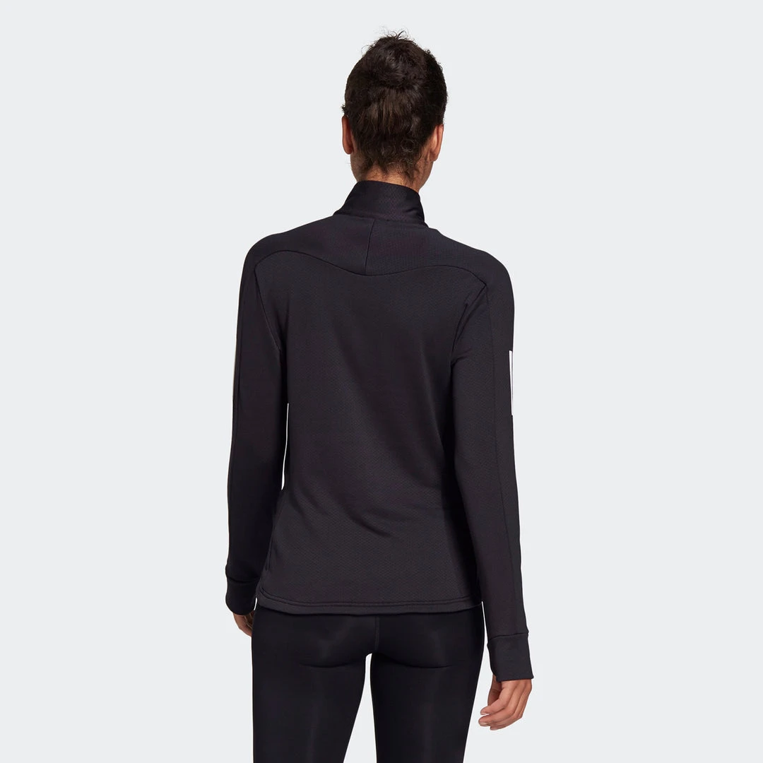 Adidas Tops Women's Own The Run 1/2 Zip Warm Sweatshirt - Black 5 Adidas Tops Women's Own The Run 1/2 Zip Warm Sweatshirt - Black