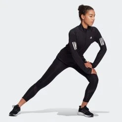 Adidas Tops Women's Own The Run 1/2 Zip Warm Sweatshirt - Black 14 Adidas Tops Women's Own The Run 1/2 Zip Warm Sweatshirt - Black