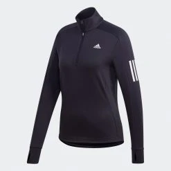 Adidas Tops Women's Own The Run 1/2 Zip Warm Sweatshirt - Black