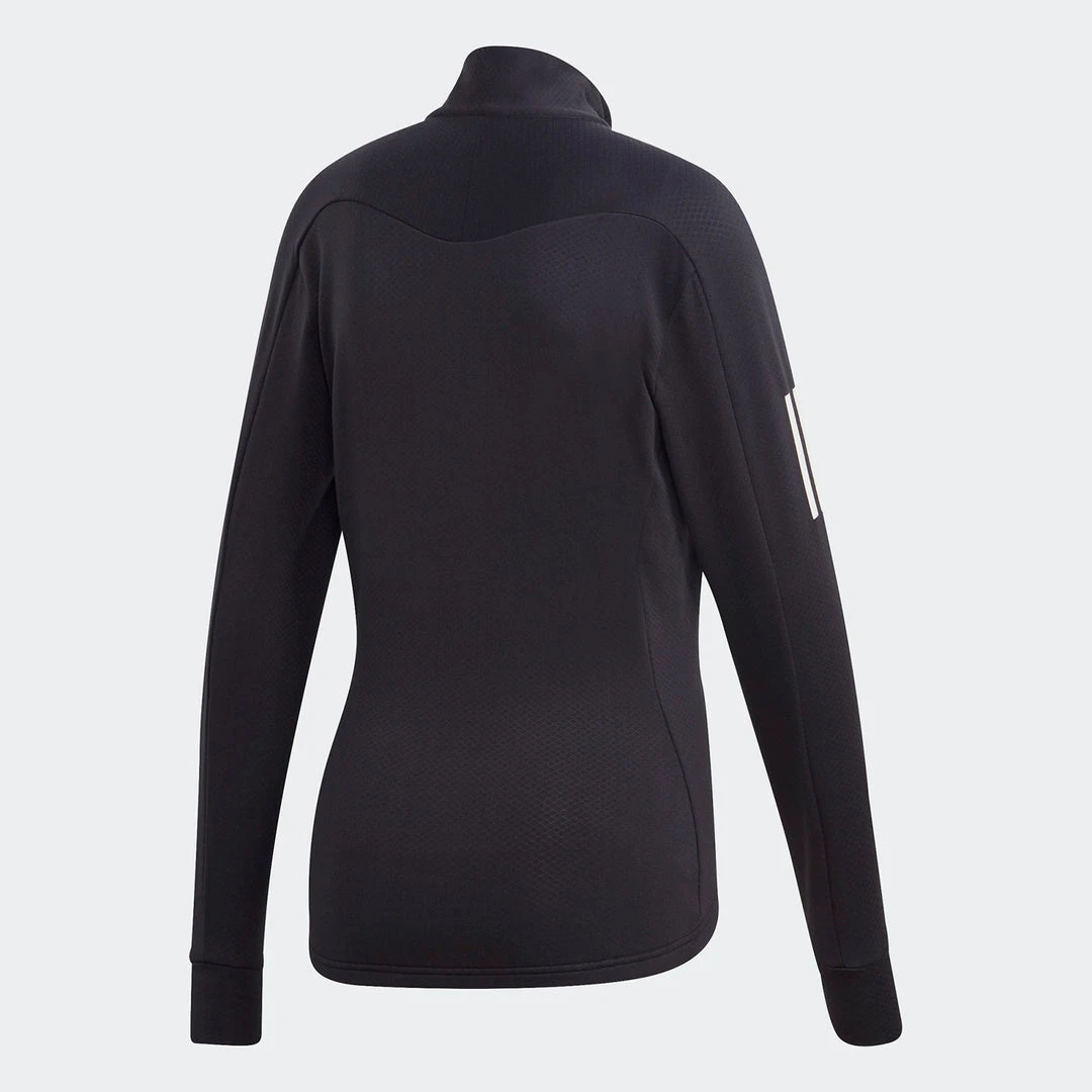 Adidas Tops Women's Own The Run 1/2 Zip Warm Sweatshirt - Black 2 Adidas Tops Women's Own The Run 1/2 Zip Warm Sweatshirt - Black