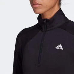 Adidas Tops Women's Own The Run 1/2 Zip Warm Sweatshirt - Black 15 Adidas Tops Women's Own The Run 1/2 Zip Warm Sweatshirt - Black