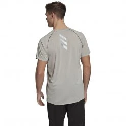 Men's Adidas Runner Tee - Metal Grey Tops