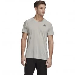 Men's Adidas Runner Tee - Metal Grey Tops