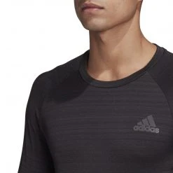 Men's Adidas Runner Long Sleeve Tee - Black Apparel 7 Men's Adidas Runner Long Sleeve Tee - Black Apparel