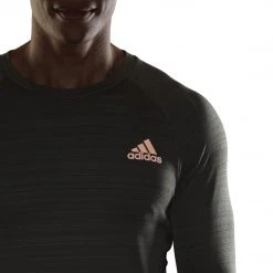 Adidas Tops Men's Runner Long Sleeve Tee - Legacy Green 10 Adidas Tops Men's Runner Long Sleeve Tee - Legacy Green