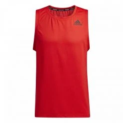 Adidas Tops Men's Aero 3S Tank - Vivid Red