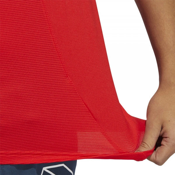 Adidas Tops Men's Aero 3S Tank - Vivid Red 5 Adidas Tops Men's Aero 3S Tank - Vivid Red