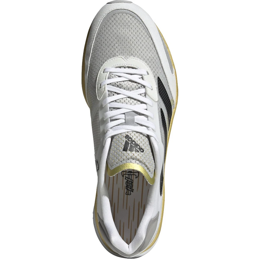 Adidas Shoes Men's Adizero Boston 10 Tinmen Running Shoe - Footwear White/Core Black/Grey Two - Regular (D) 4 Adidas Shoes Men's Adizero Boston 10 Tinmen Running Shoe - Footwear White/Core Black/Grey Two - Regular (D)