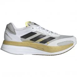 Adidas Shoes Men's Adizero Boston 10 Tinmen Running Shoe - Footwear White/Core Black/Grey Two - Regular (D)