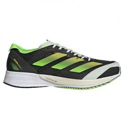 Adidas Men's AdiZERO Adios 7 Running Shoe - Core Black/Beam Yellow - Regular (D) Shoes