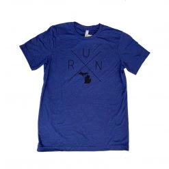 Gazelle Sports Unisex RUN X Short Sleeve Tee - Navy Triblend Apparel