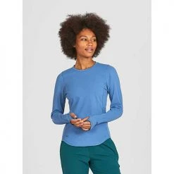 Janji Tops Women's Mercury Crew Pullover - Marine