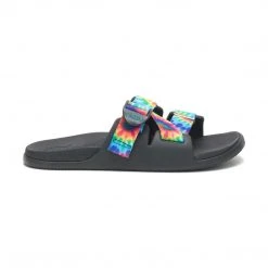 Chaco Shoes Women's Chillos Slide Sandal - Dark Tie Dye- Regular (B)
