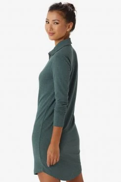 Lole Women's Villeray Long Sleeve Dress - Eucalyptus Heather