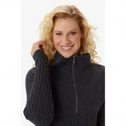 Lole Women's Evelyn Sweater - Black Heather