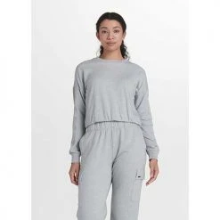 Lole Tops Women's Solace Long Sleeve - Light Grey Heather