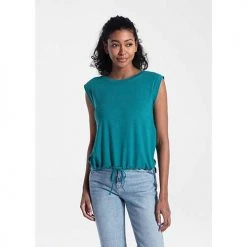Lole Women's Elisia Short Sleeve - Heather Emerald