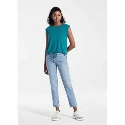Lole Women's Elisia Short Sleeve - Heather Emerald