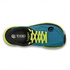 TOPO Athletic Men's Ultrafly 3 Running Shoe - Ocean/Green - Regular (D)