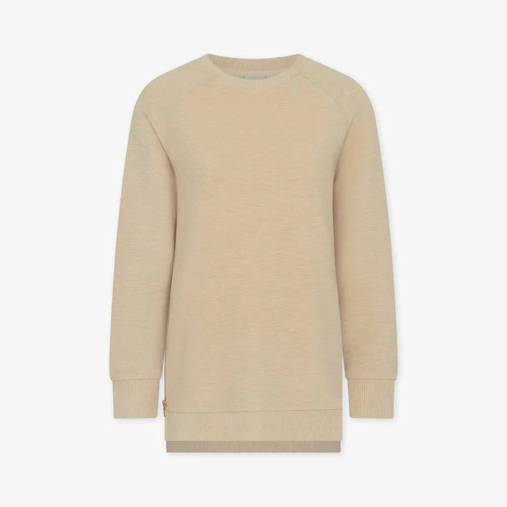 Varley Women's Manning Sweat - Oatmeal Marl Lifestyle & Travel 1 Varley Women's Manning Sweat - Oatmeal Marl Lifestyle & Travel