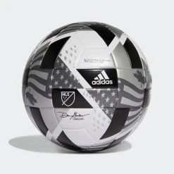 Adidas Soccer Accessories MLS NFHS League Ball - White/Black/Iron Metallic/Silver Metallic