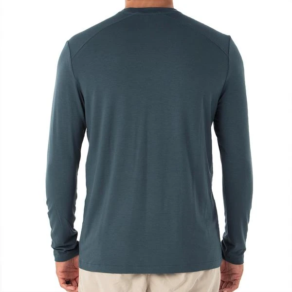Free Fly Apparel Men's Bamboo Midweight Long Sleeve - Blue Dusk 2 Free Fly Apparel Men's Bamboo Midweight Long Sleeve - Blue Dusk
