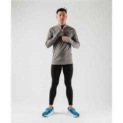 Rabbit Men's Re-Run Zip Long Sleeve - Blackened Pearl Apparel