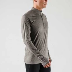 Rabbit Men's Re-Run Zip Long Sleeve - Blackened Pearl Apparel 8 Rabbit Men's Re-Run Zip Long Sleeve - Blackened Pearl Apparel